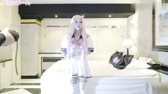 可爱清纯萝莉 白虎粉穴水光潋滟 蜜桃臀摇得骚态撩人