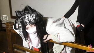 [糖心Vlog] 梦回战国 古装战国袍自慰 渴望哥哥肉棒 内射中出 - 明纱悠子